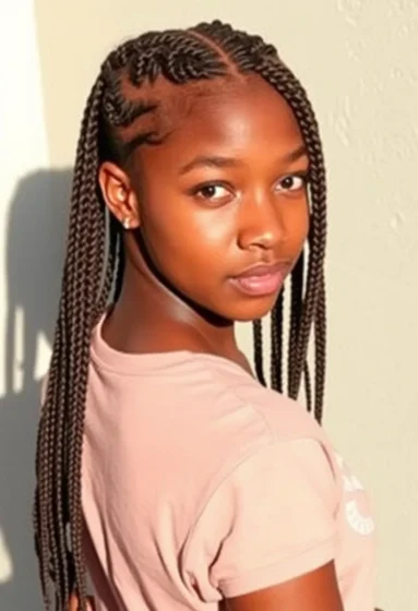 Senegalese Twists with a Middle Part