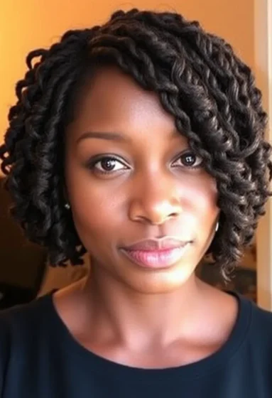 Short Curly Crochet Bob