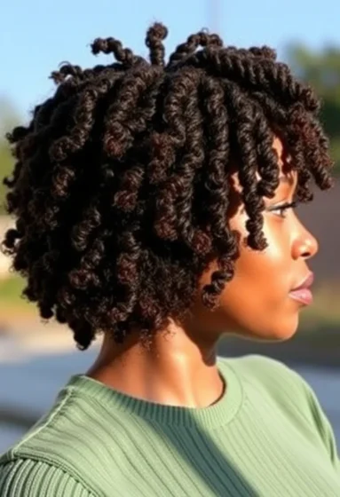 Short Kinky Curly Crochet with Volume
