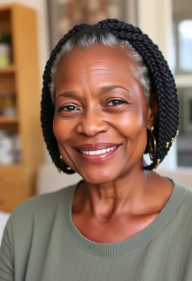 Shoulder-Length Braided Bob