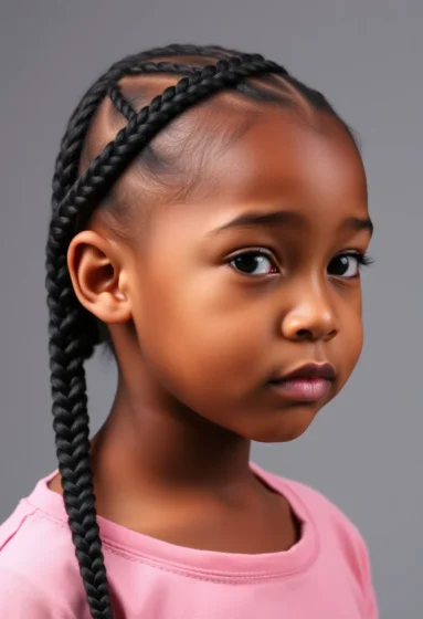 Side-Swept Braided Ponytail