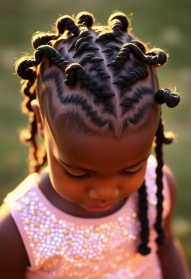 Star-Pattern Braids with Curls