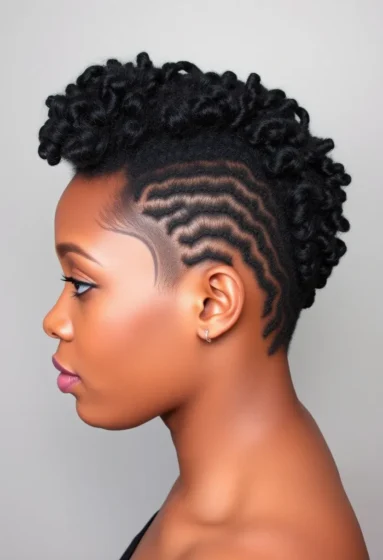 Tapered Afro Crochet Style