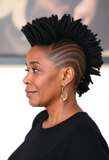 Tapered Braided Mohawk