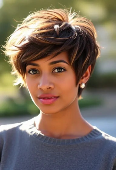 Tousled Crop with Highlights
