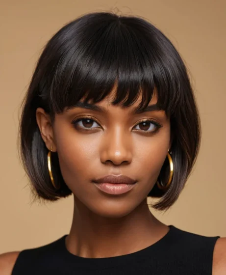 Choppy Bob with Textured Bangs