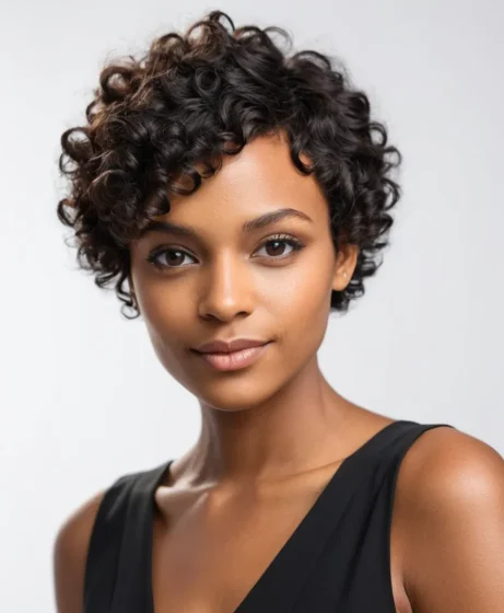 Curly Pixie Cut