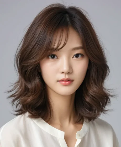 Layered Hair With Natural Texture