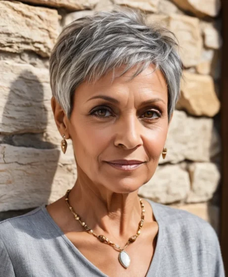 Layered Pixie with Highlights