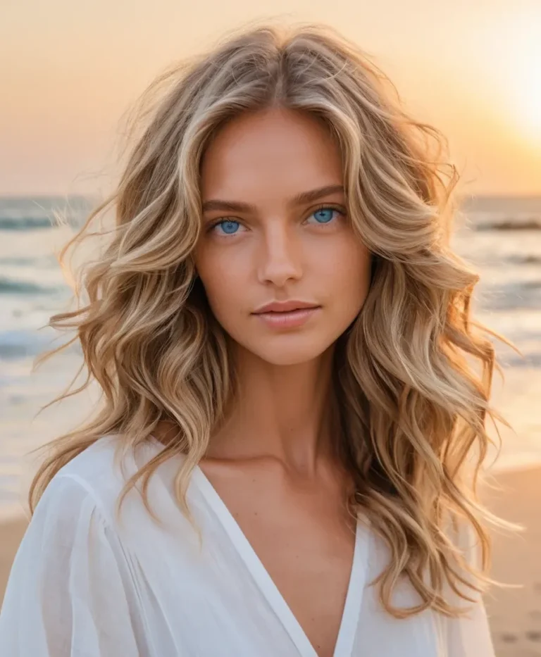 Long Layers with Beach Waves