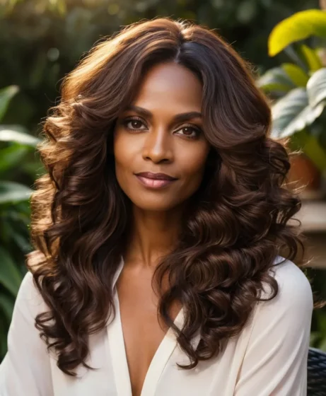 Long Layers with Soft Curls