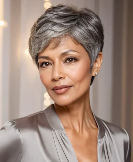 Long Pixie with Side-Swept Bangs