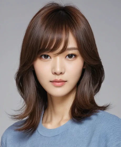 Side-Swept Bangs With Layers