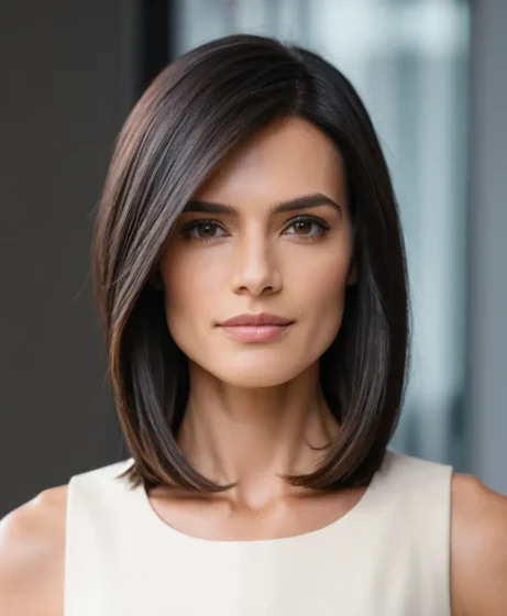 Angled Shoulder-Length Cut