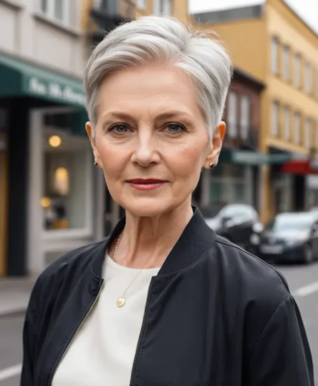 Cropped Cut with Undercut Detail