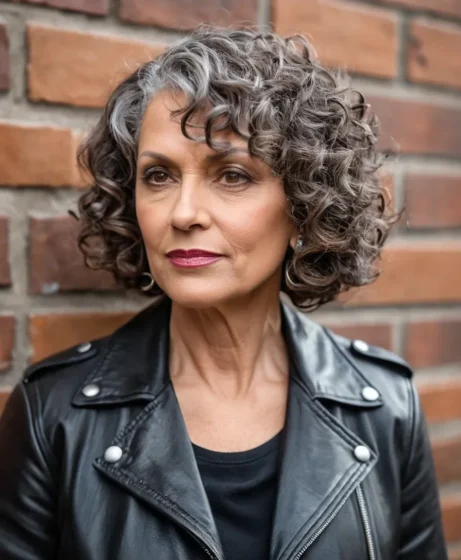 Curly Bob with Undercut