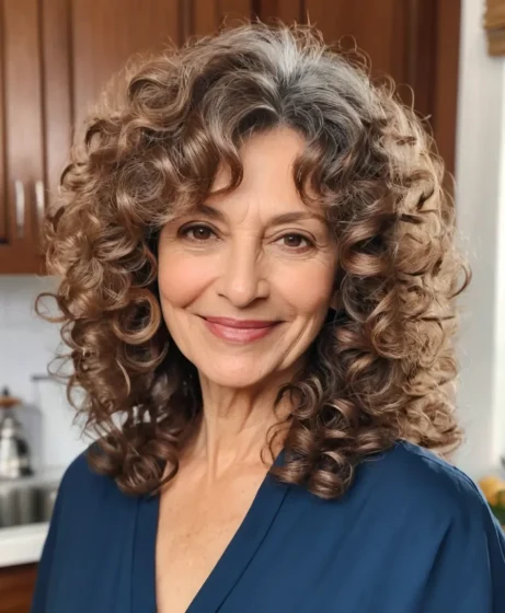 Curly Shoulder-Length Cut with Soft Layers