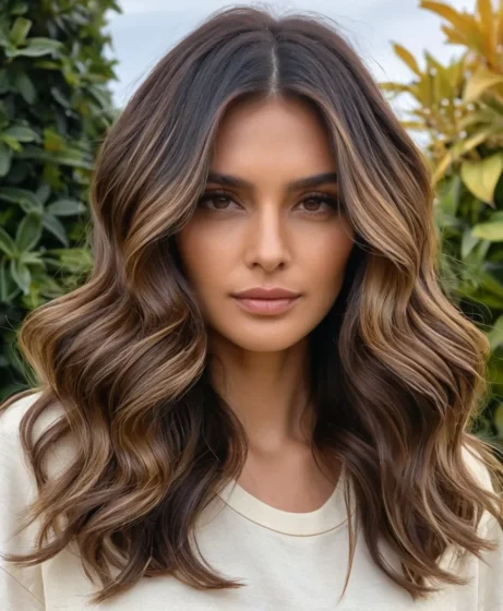 Dimensional Multi-Tone Brown Balayage