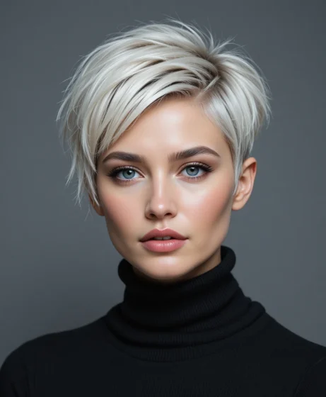 Edgy Razor Cut Pixie