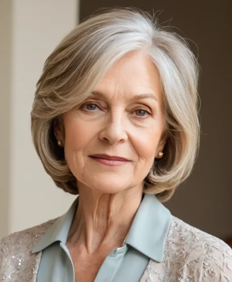 Layered Bob with Side Part