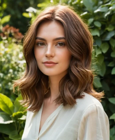 Layered Side-Parted Hair