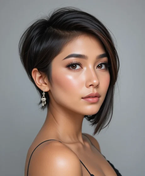 Long Pixie with Side-Swept Bangs