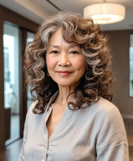 Medium-Length Curly Layers