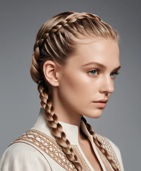 Micro Braids into a Viking Knot