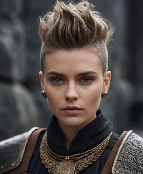 Mini Mohawk with Viking Beads