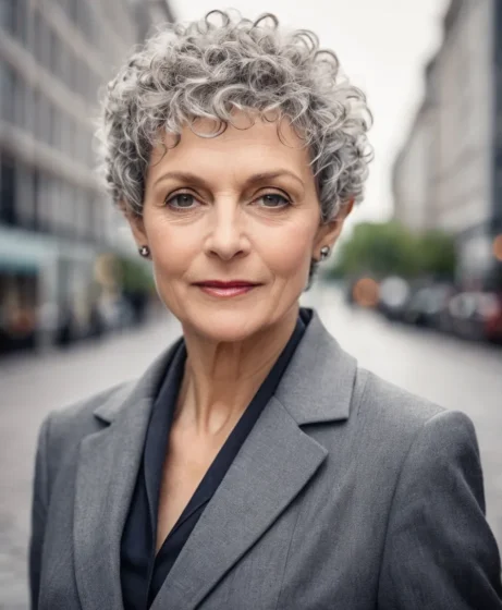 Short Curly Pixie Cut