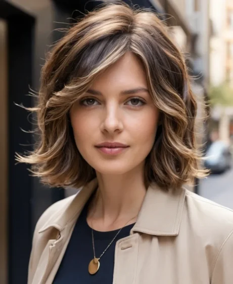 Short Layered Cut with Subtle Highlights