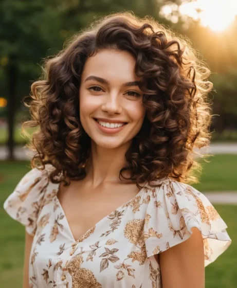 Shoulder-Length Curls