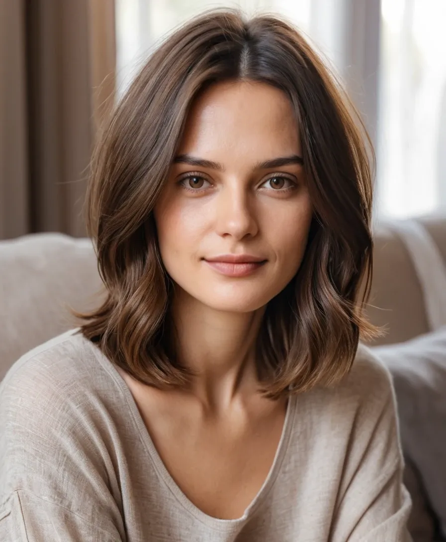 Shoulder-Length Hair with Soft Layers