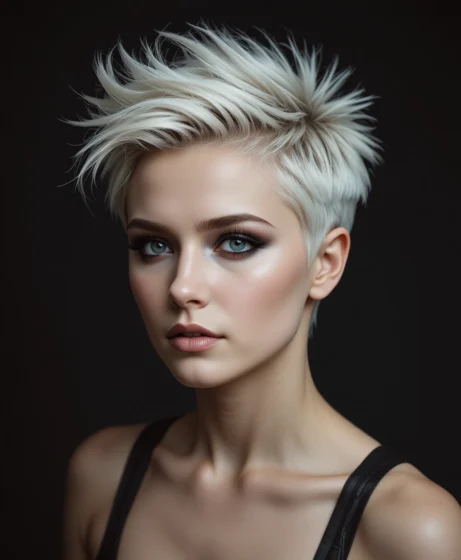 Spiky Pixie with Bold Texture