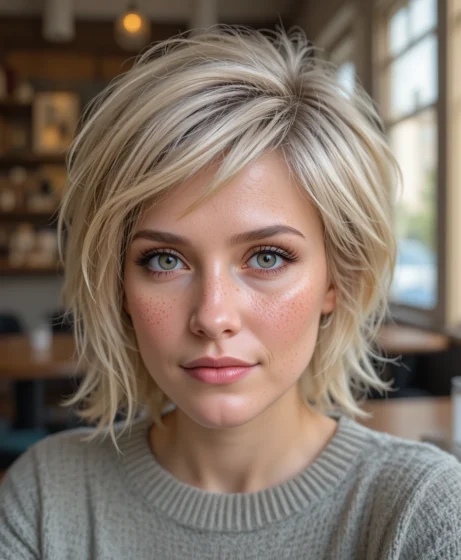 Textured Pixie with Choppy Ends