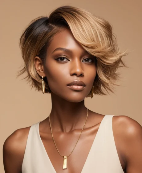 Asymmetrical Bixie Cut