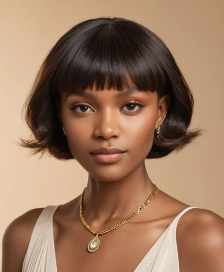 Bixie with Curtain Bangs Twist
