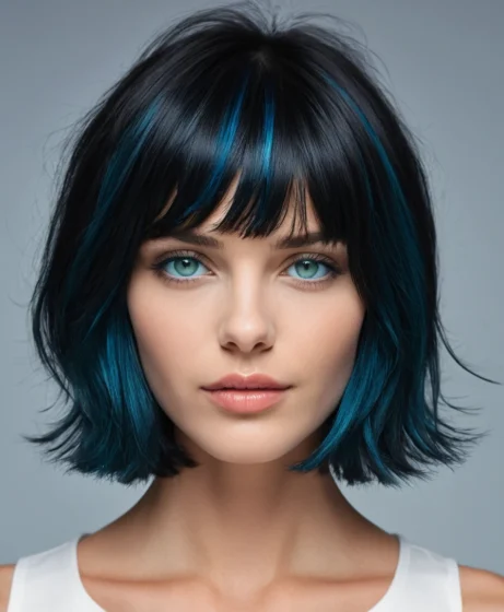 Blue-Black Short Shag

