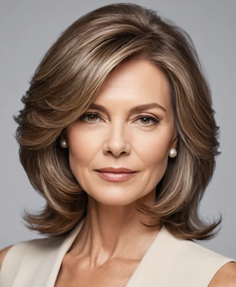 Classic Layered Cut With Side Part