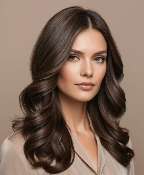 Cool-Toned Espresso Brown with Ash Chocolate Hints
