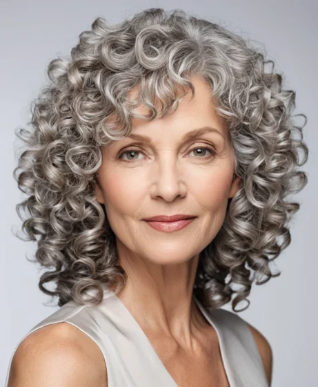 Curly Layered Hairstyle