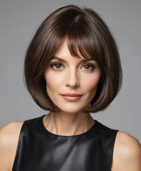 Dark Mocha French Bob

