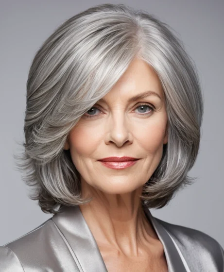 Elegant Silver Layered Lob