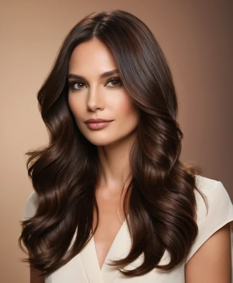 Espresso Chocolate Waves with Dimensional Shine