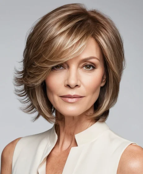 Layered Bob With Wispy Ends