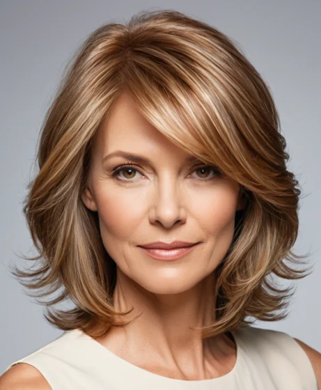 Layered Hair With Subtle Highlights