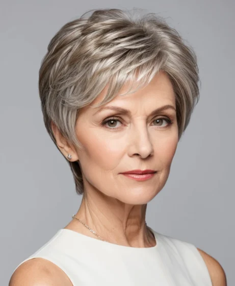 Layered Pixie Bob Hybrid
