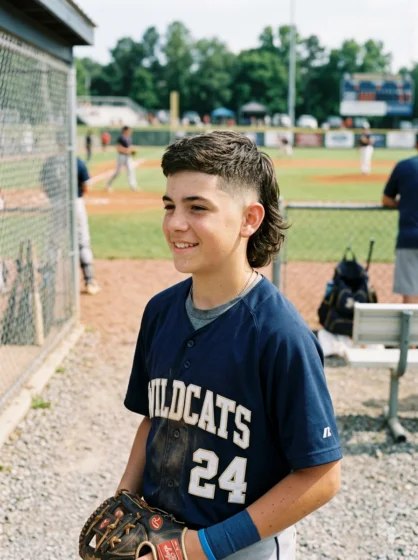 Low Fade Baseball Mullet for a Modern Edge