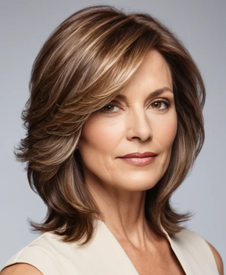 Shoulder-Length Layered Cut With Volume