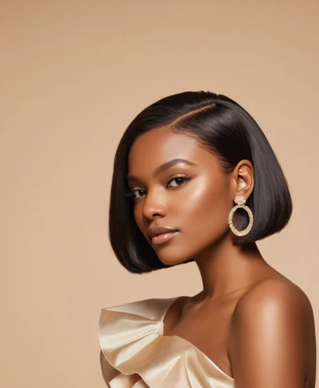 Sleek Relaxed Hair Bixie